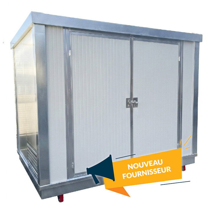Magasin de stockage phytosanitaire PREMIUM isolé 6 M² - Solution avec électricité et lumières